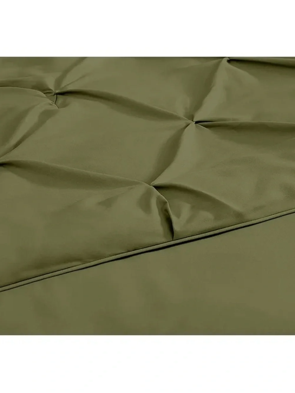 Olive Pin-tuck king size 3 piece Comforter Set